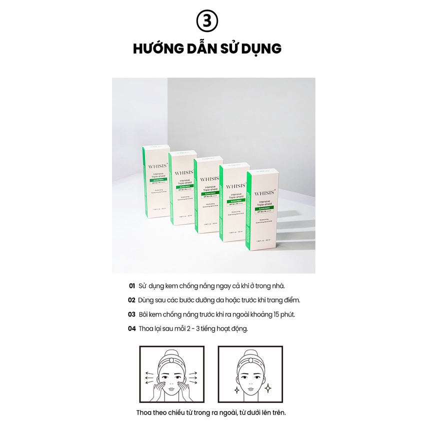 Combo Kem Chống Nắng Đa Chức Năng Face & Body Whisis  Dành Cho Mọi Loại Da