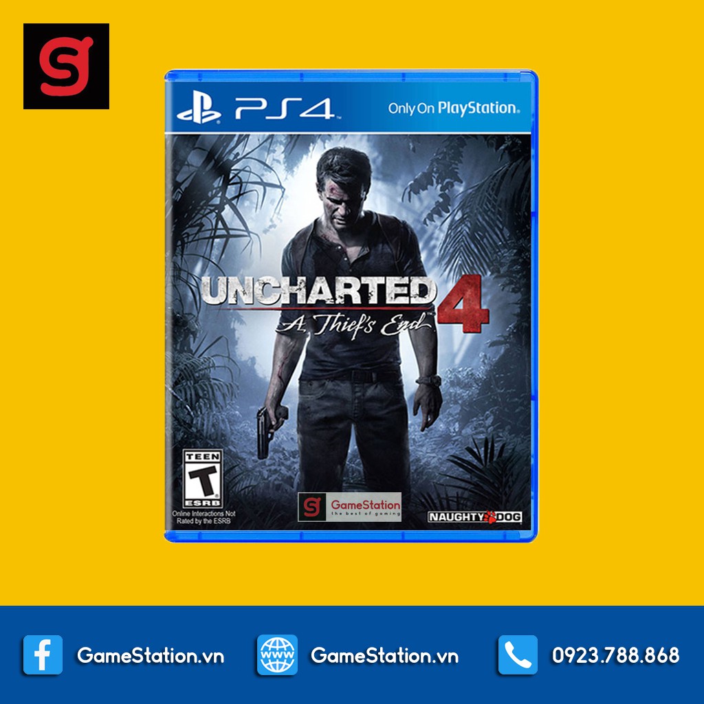 [Freeship toàn quốc từ 50k] Đĩa Game PS4 - Uncharted 4: A Thief’s End