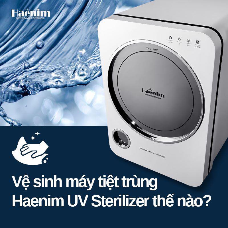 [Mã MKBC13 giảm 80k đơn 1 triệu] [HÀNG CÓ SẴN] MÁY TIỆT TRÙNG SẤY KHÔ BẰNG TIA UV HAENIM 3