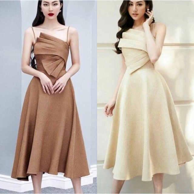Đầm coè xếp ngực