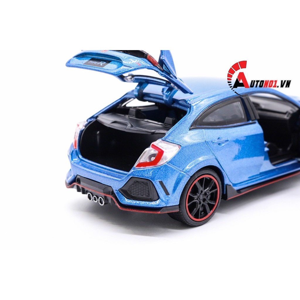 MÔ HÌNH XE HONDA CIVIC HATCHBACK TYPE R BLUE 1:32 MINIAUTO KHÔNG HỘP 5707