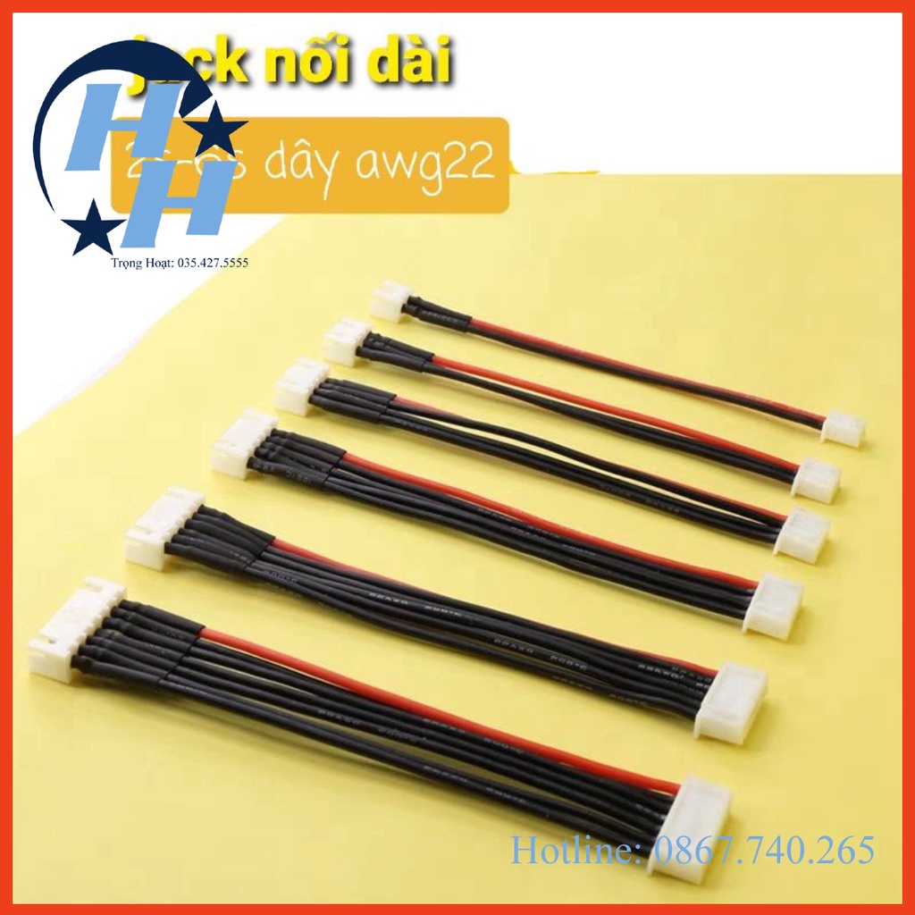 Dây nối dài jack balancel 2s- 6s dây awg 22 dài 10cm