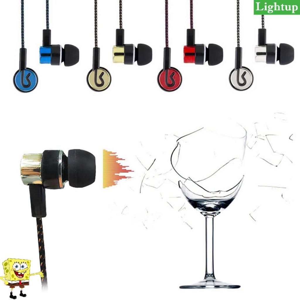 Tai nghe bện Dây siêu trầm trong tai Tai nghe âm thanh nổi Cách ly tiếng ồn