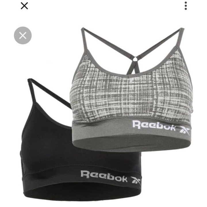 Conbo 2 áo Bra gym xuất xịn Reebok  fullsize