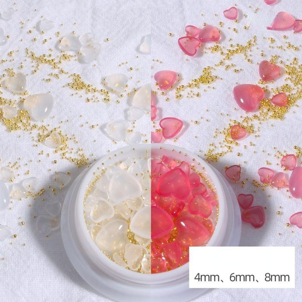 OCEANMAP Hạt Thép 3D Nhiều Màu Đính Móng Nghệ Thuật DIY