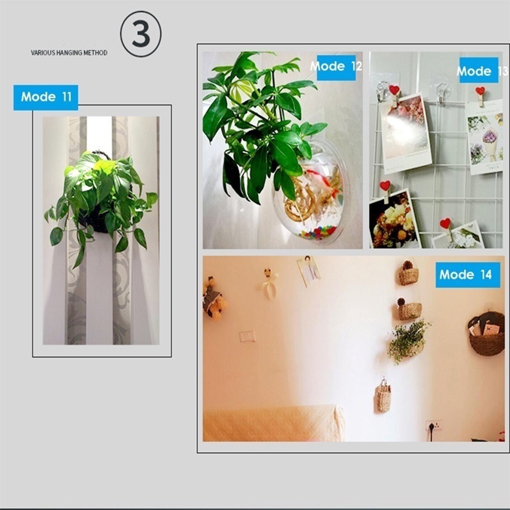 Set 1/5/10 móc treo đồ dán tường tiện lợi