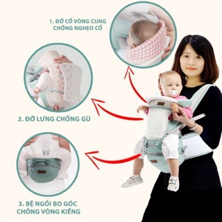 Địu em bé bảo vệ xương