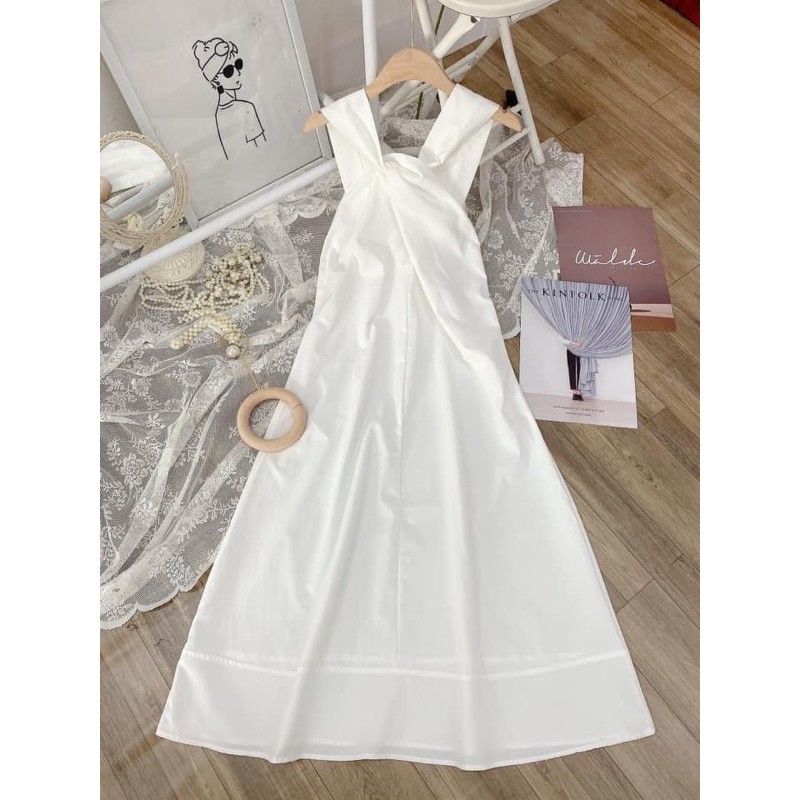 VÁY MAXI XOẮN NGỰC CỔ YẾM | BigBuy360 - bigbuy360.vn