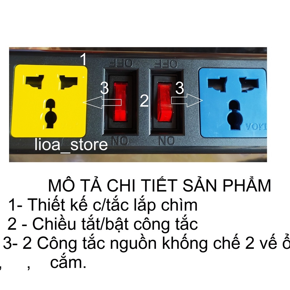 Ổ cắm dân dụng CHỐNG GIẬT 6D33NCG