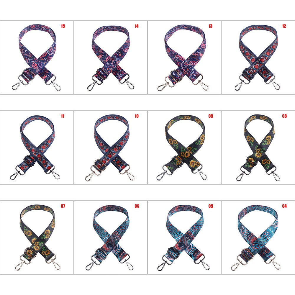 ONLY Fashion Colored Bag Belts Nylon Backpack Accessories Handbag Chain Women Adjustable  National Wind Rainbow  Shoulder Bag Straps