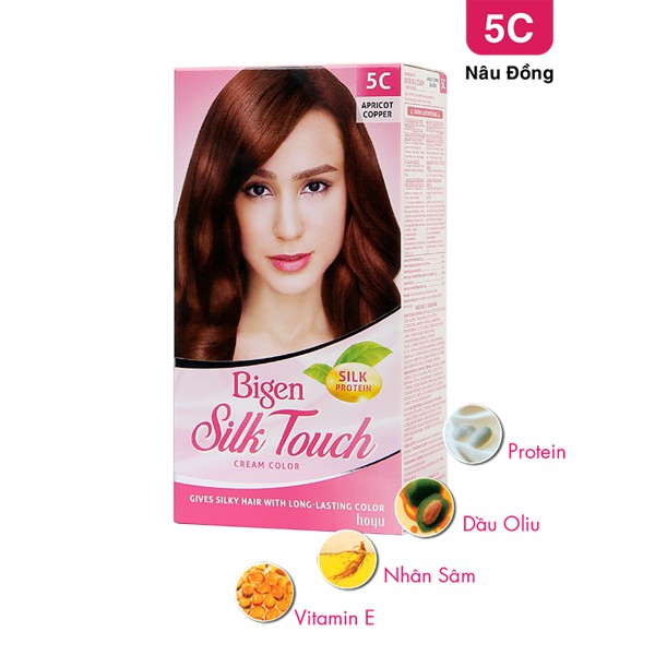 Thuốc Nhuộm Tóc 5C Nâu Đồng Bigen Silk Touch Cream Color Bst Chính Hãng