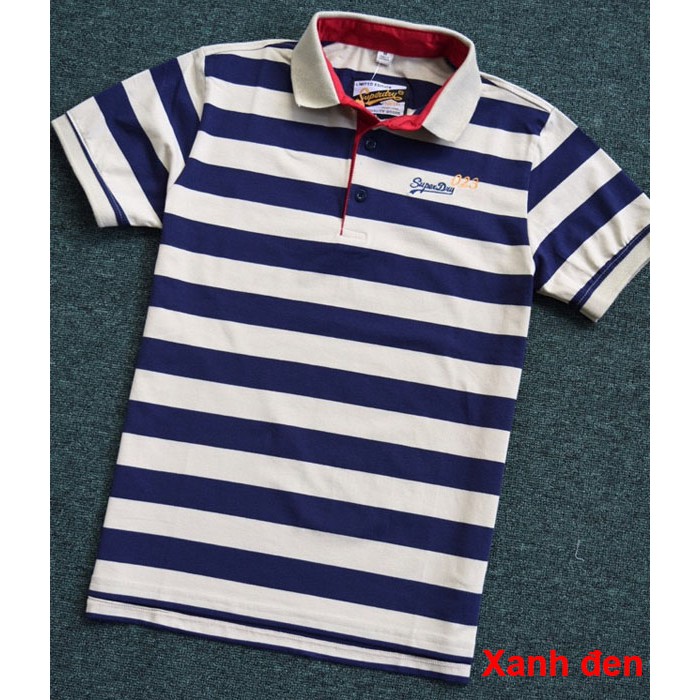 ÁO THUN NAM KẺ SỌC DRY CỔ BẺ | BigBuy360 - bigbuy360.vn