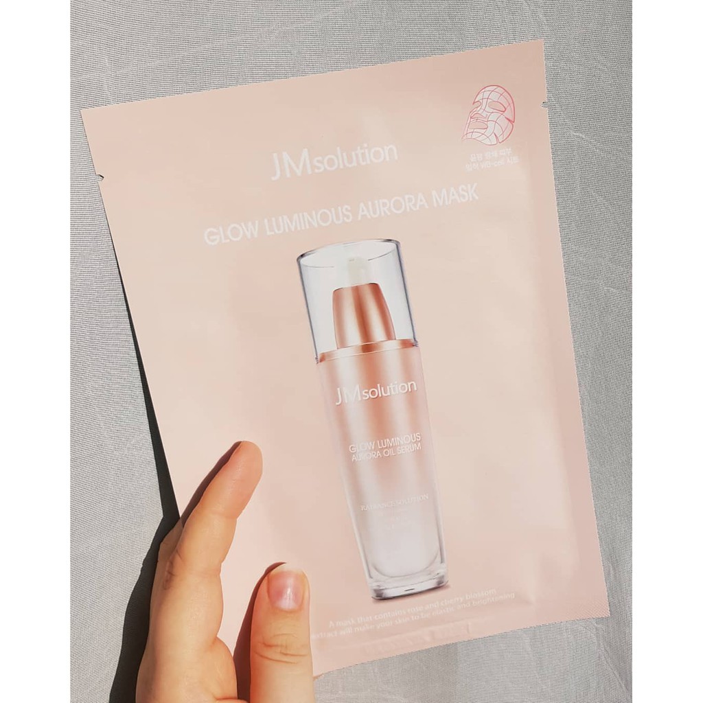 Combo 10 Mặt Nạ Dưỡng Sáng Bóng Da Jmsolution Aurora Mask 30ml x 10