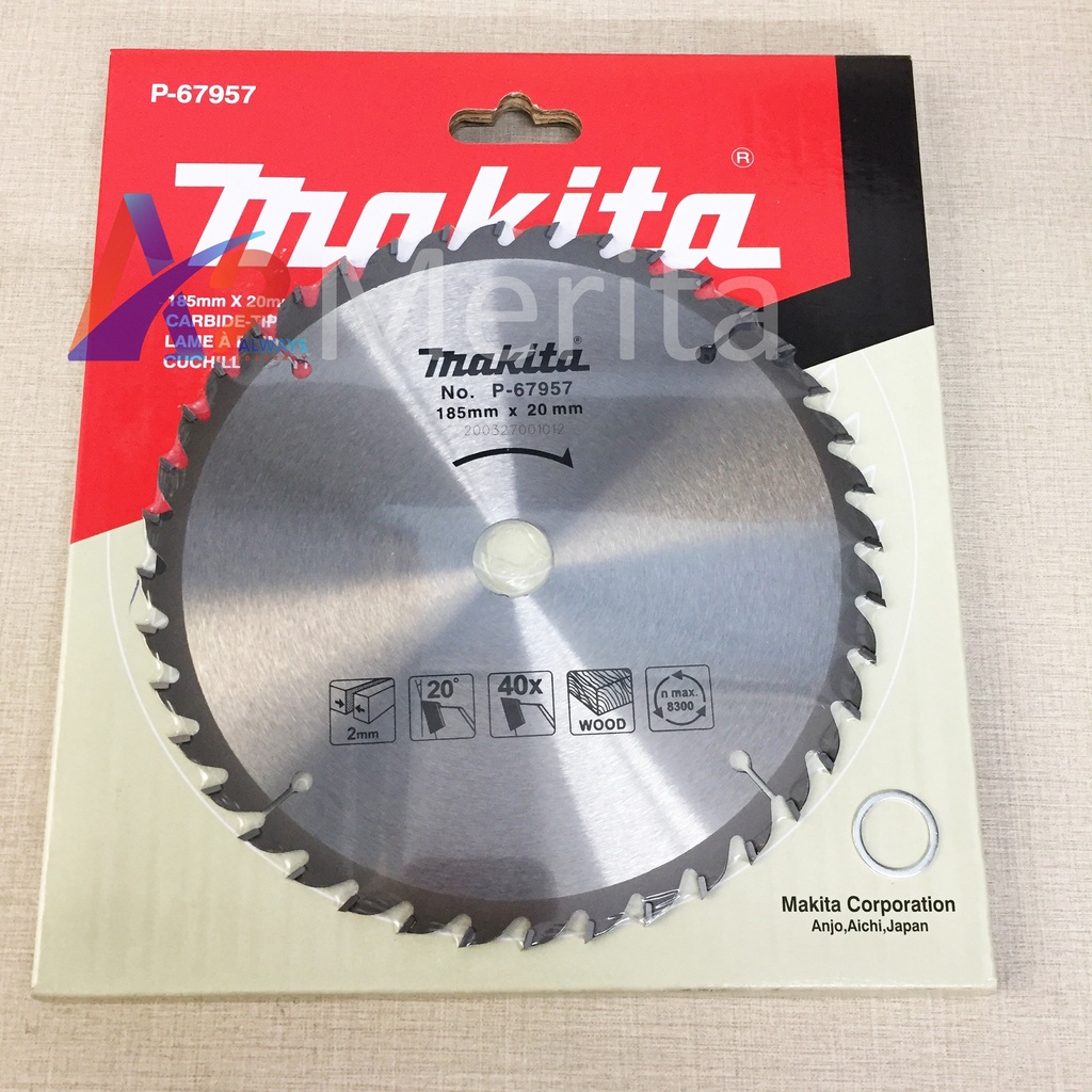Lưỡi cắt gỗ 185x20mm 40 răng Makita P-67957
