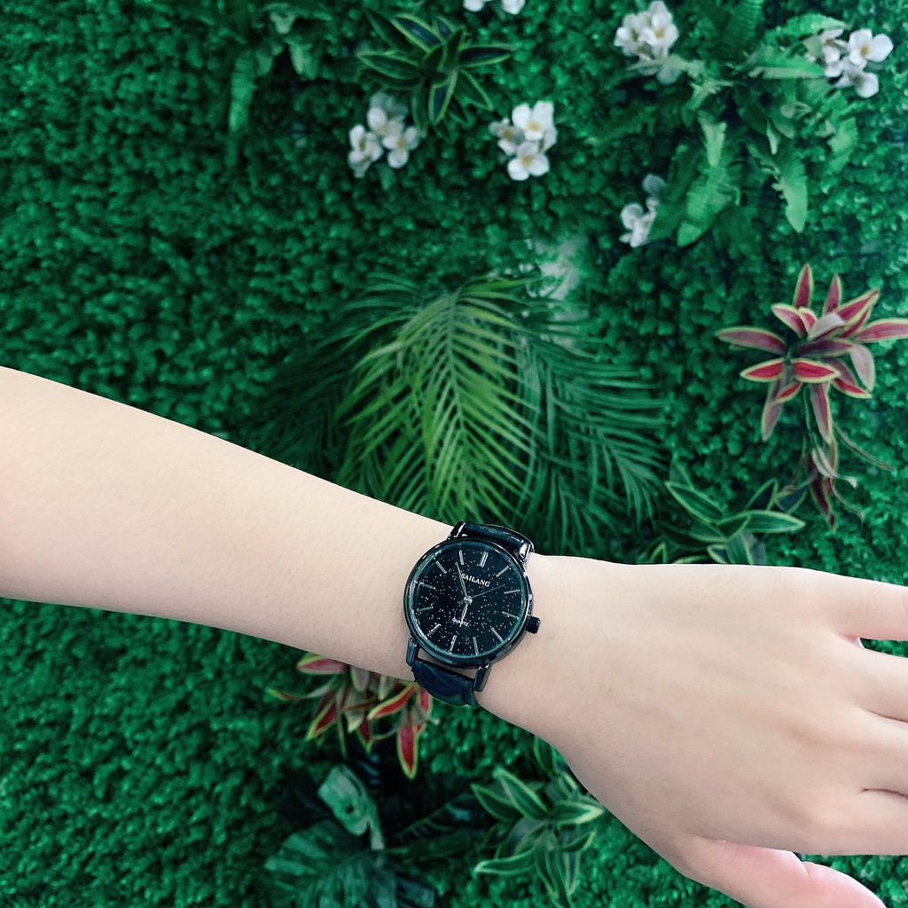 Đồng Hồ Nữ SAILANG 0014  ⚡ [Mẫu Siêu Đẹp] ⚡ Với Mặt Dây DA Chất Lượng, Thời Thượng