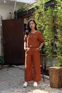 vải thô cam đất bã trầu ( như huệ