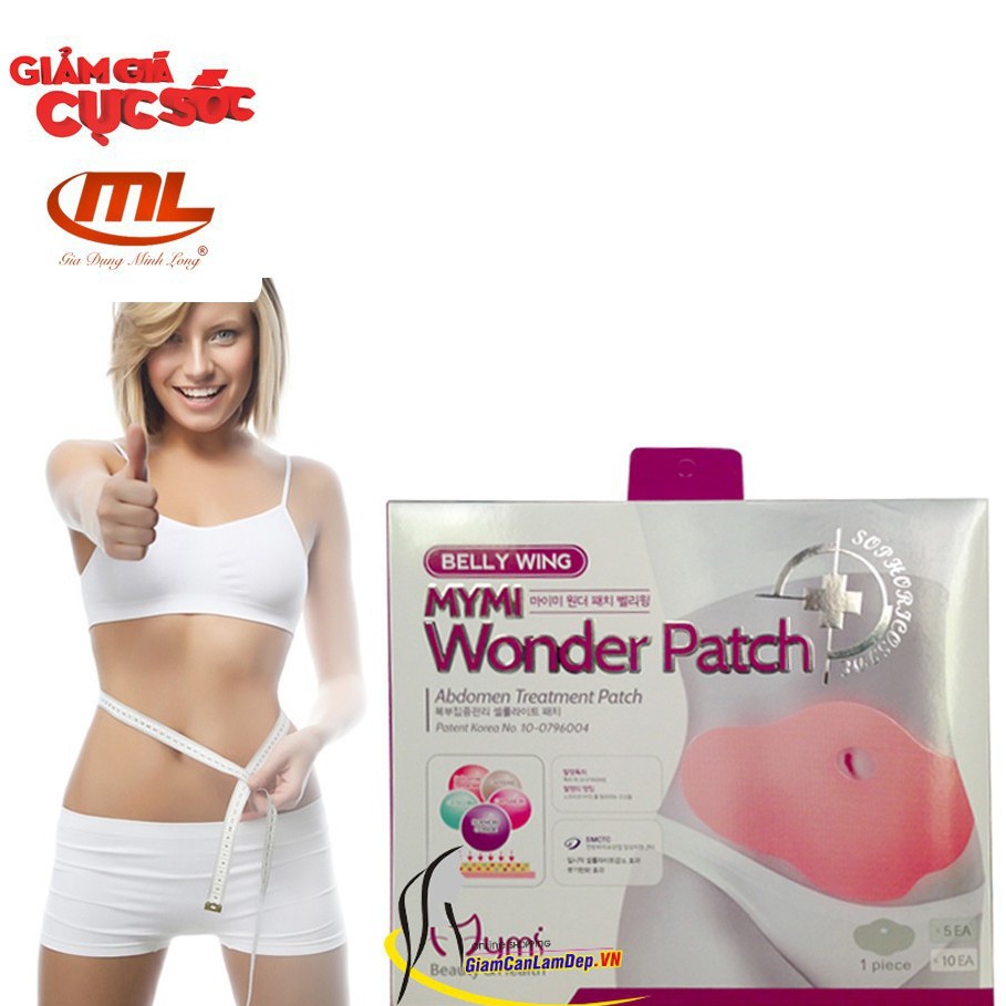 Hộp miếng dán hàn quốc Mymi Wonder Patch giúp tan mỡ bụng