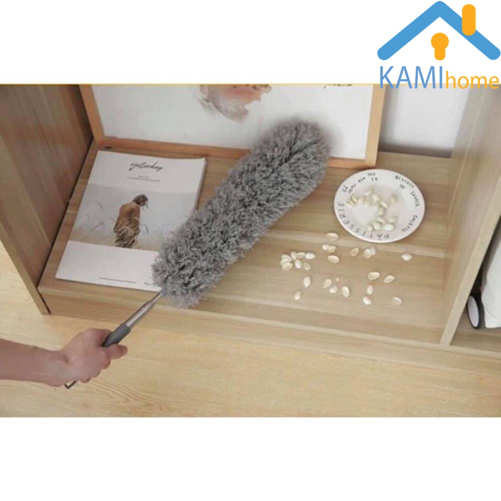 Chổi quét trần Điều chỉnh độ dài 77-250cm cán inox thân mềm chỉnh mọi góc cạnh mã 70037