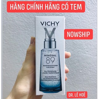 (HÀNG CHÍNH HÃNG) Serum Vichy Mineral 89 50ml Pháp Dưỡng chất cô đặc phục hồi bảo vệ da