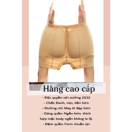 Quần độn mông và hông thông hơi cạp thường