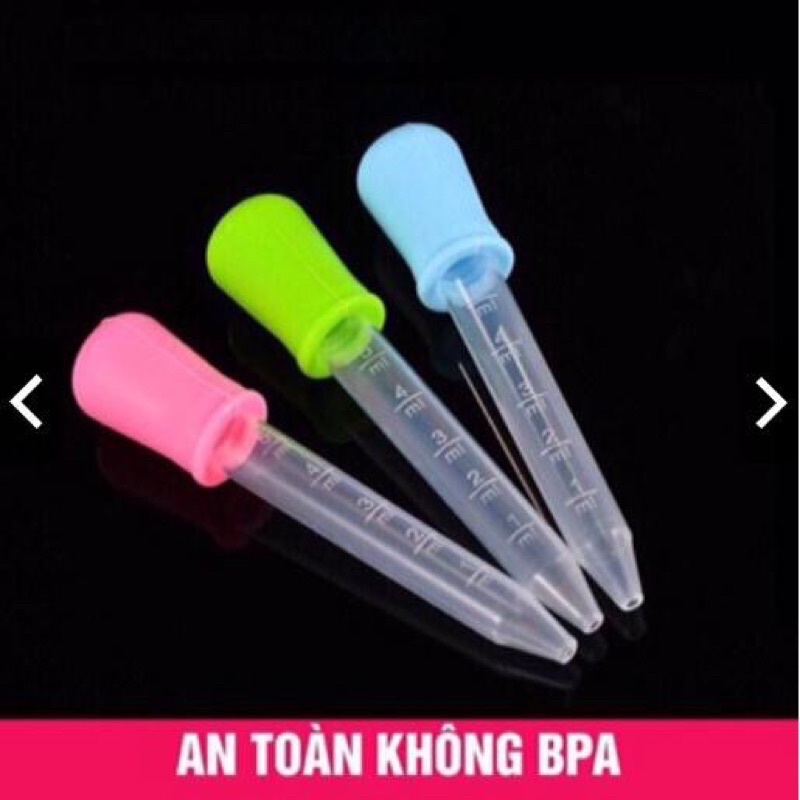 Ống hút bơm sữa,Bón sữa cho bé,bón nước, bơm làm kẹo chip chip 5ml