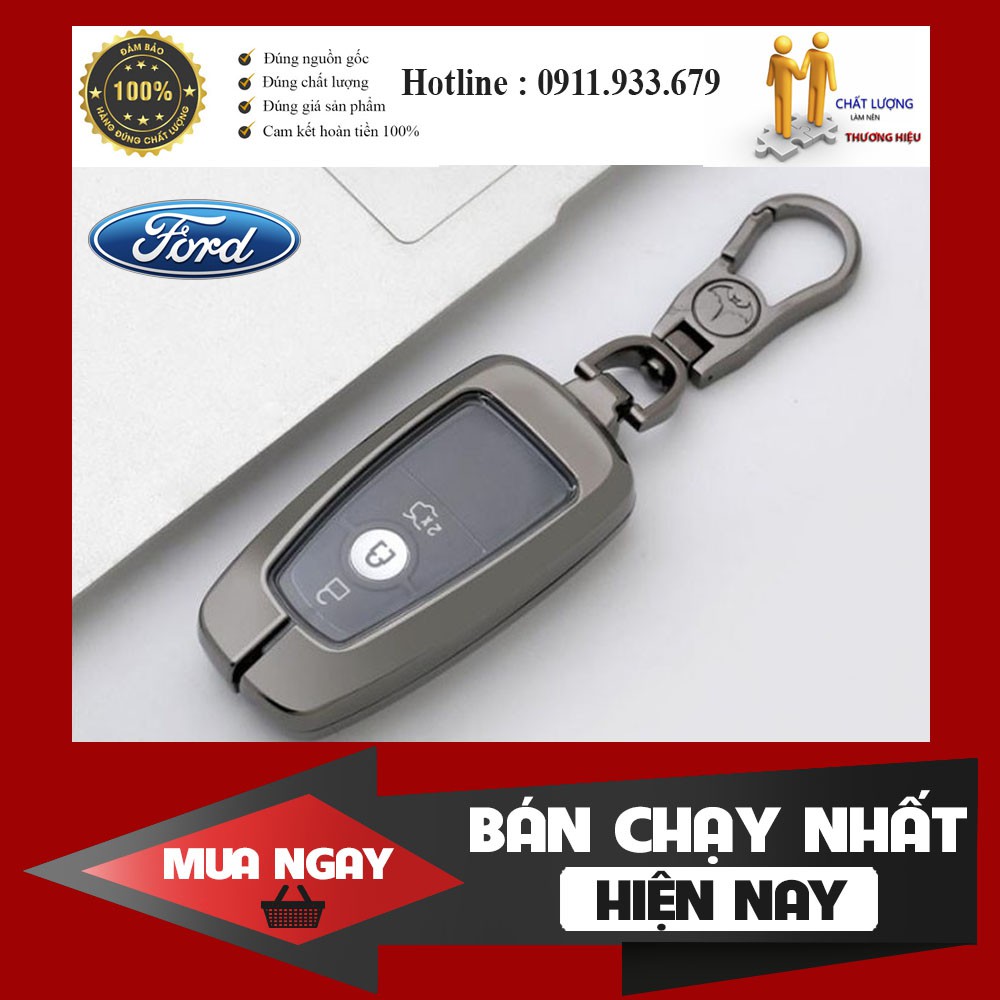 🔥HCM-ốp vỏ chìa khóa ô tô kim loại cao cấp dành cho xe Ford Everest,ranger 2019-2020 M2