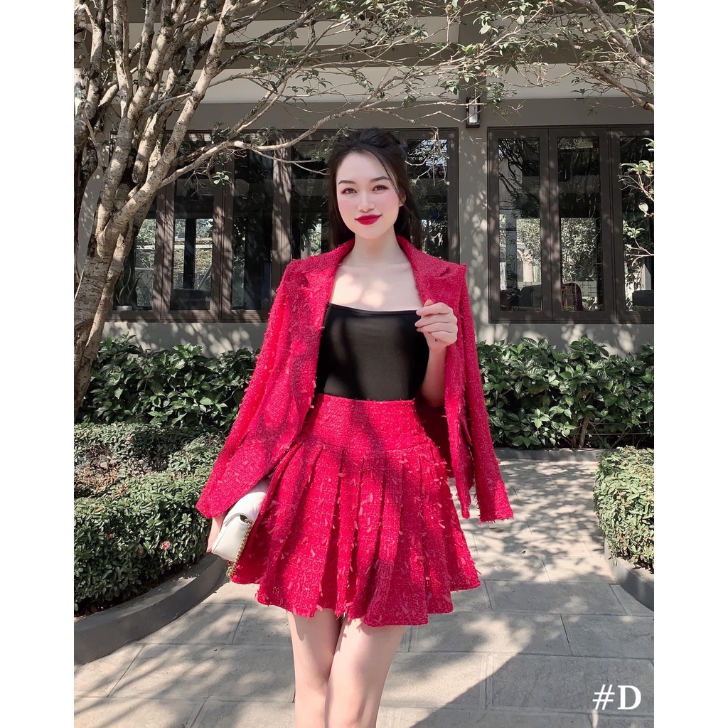 Sét vest dạ và cv xếp li lót quần