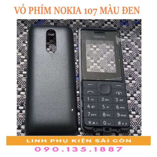 VỎ PHÍM NOKIA  107  MÀU ĐEN