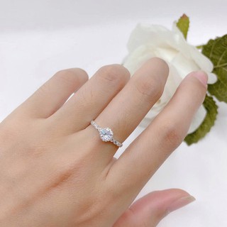 Nhẫn bạc ta đính đá trắng-ảnh thật