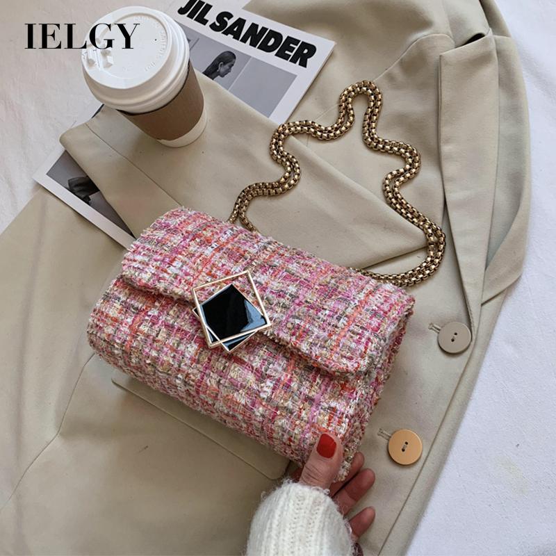 Túi Đeo Chéo Vai Bằng Len Thời Trang Sành Điệu Cho Nữ