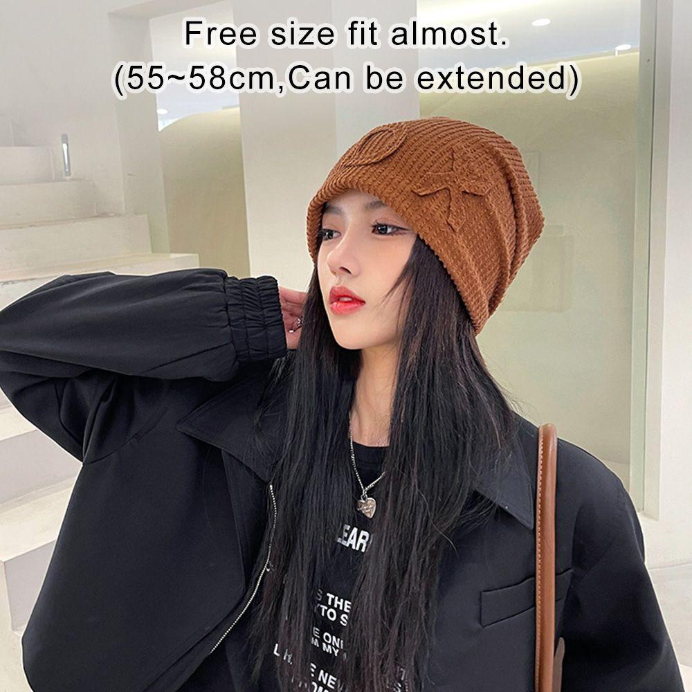 Mũ Len Beanie Nam Nữ Màu Trơn Dễ Thương