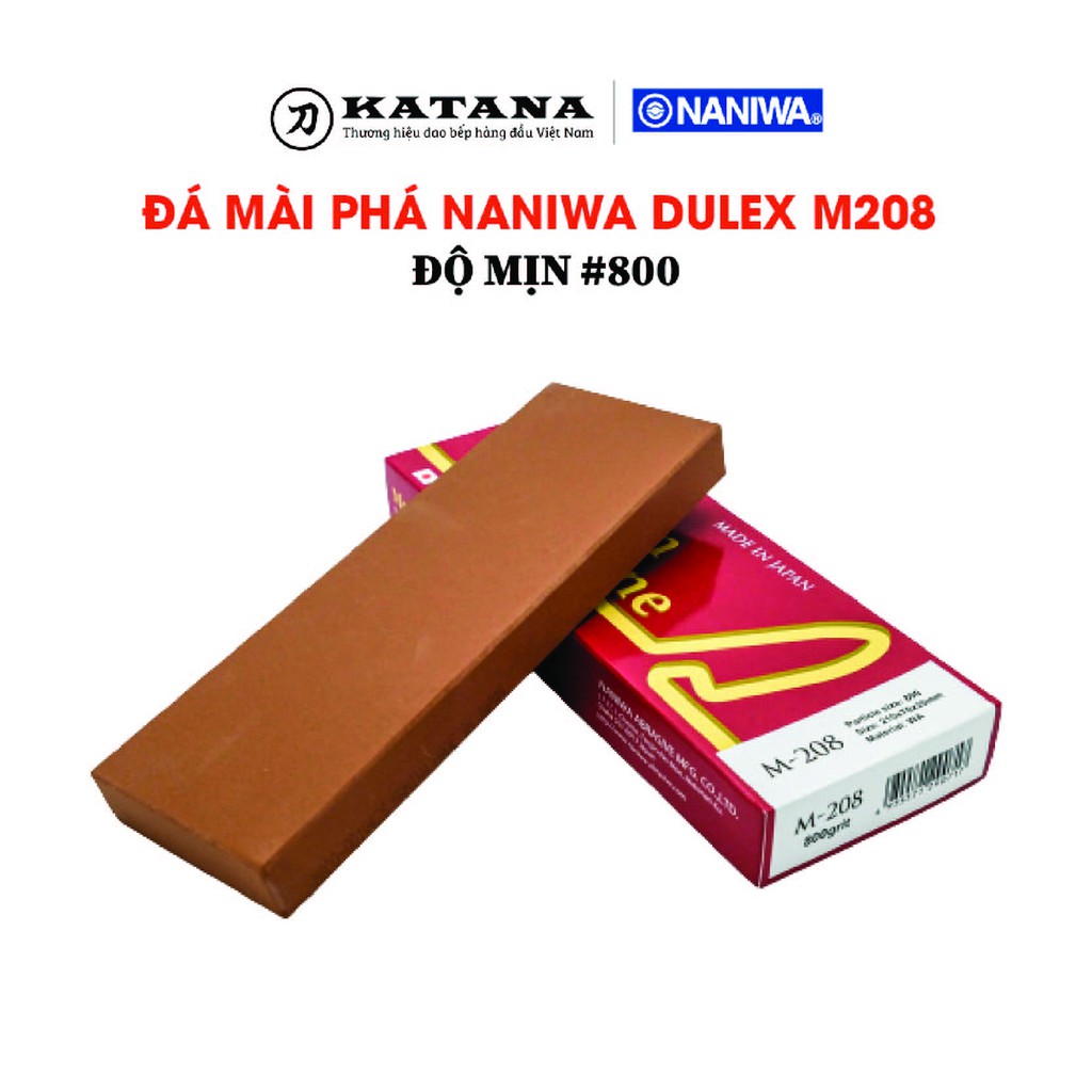 Đá mài dao Naniwa Nhật Bản #800 DELUX M 208 (210x70x20) chính hãng