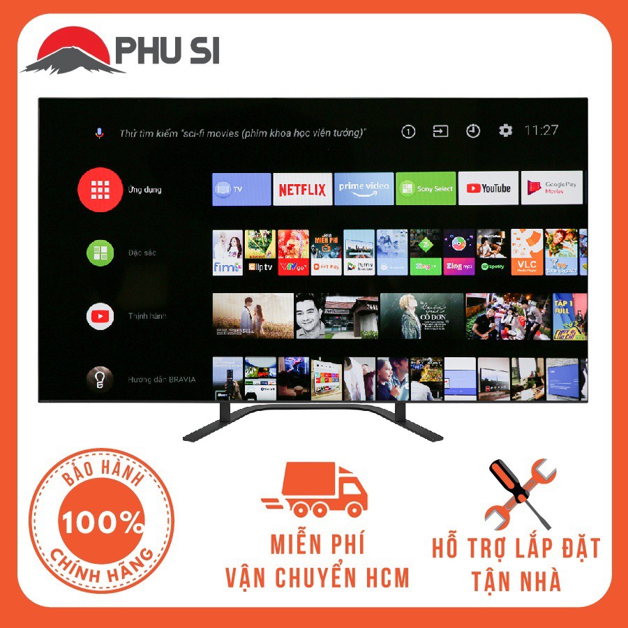 [GIAO HCM] - Android Tivi OLED 4K HDR Sony 65 inch KD-65A8G - Hàng Chính Hãng