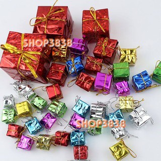 Combo 20 hộp quà thủ công xinh xắn treo trang trí cây thông noel