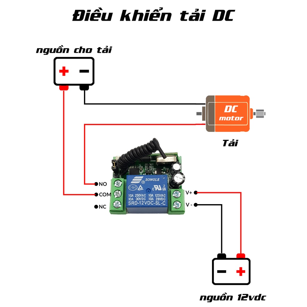 Bộ điều khiển Relay 1 kênh học lệnh 315Mhz