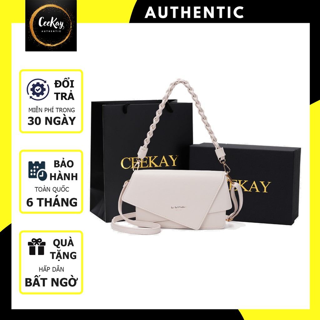 (CÓ SẴN 2 MÀU) túi xách nữ đeo chéo fullbox+túi CeeKay đẹp mới chính hãng cao cấp giá rẻ
