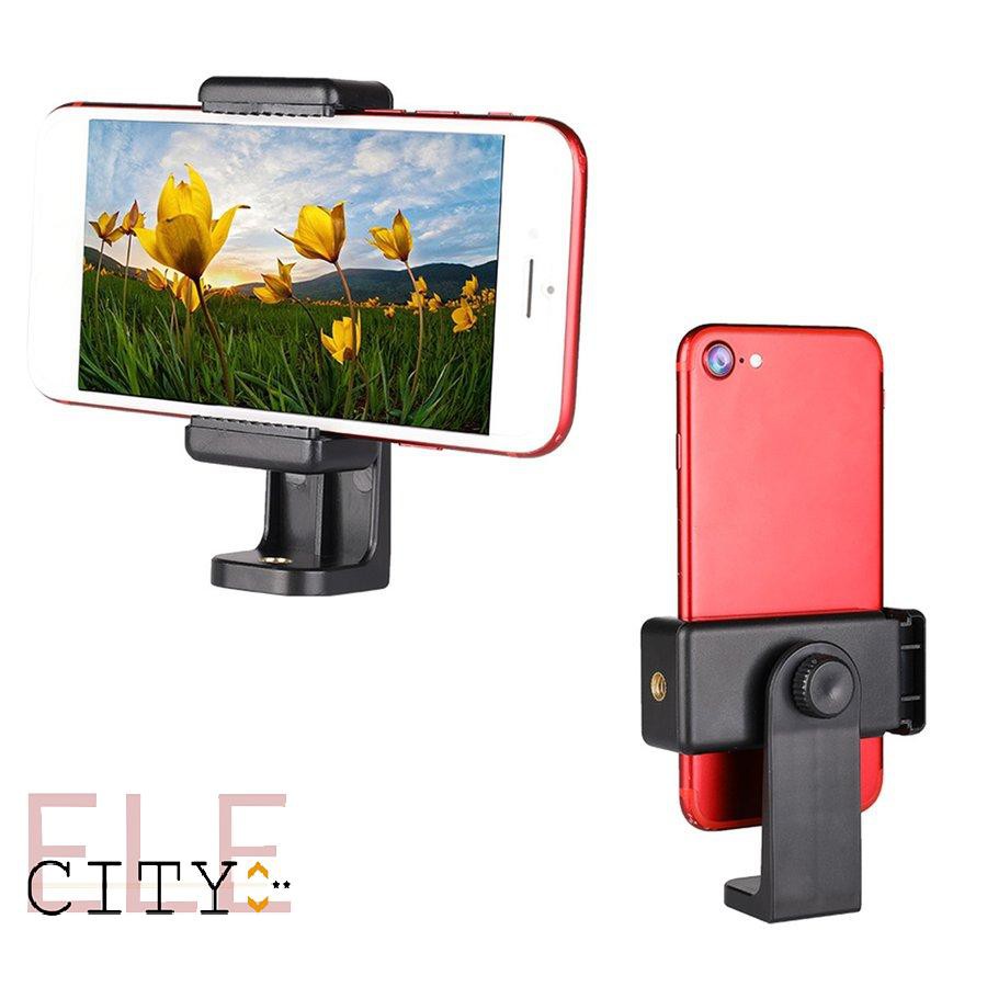111ele} Tripod Mount Adapter Cell Phone Clipper Holder Vertical 360 Tripod Stand