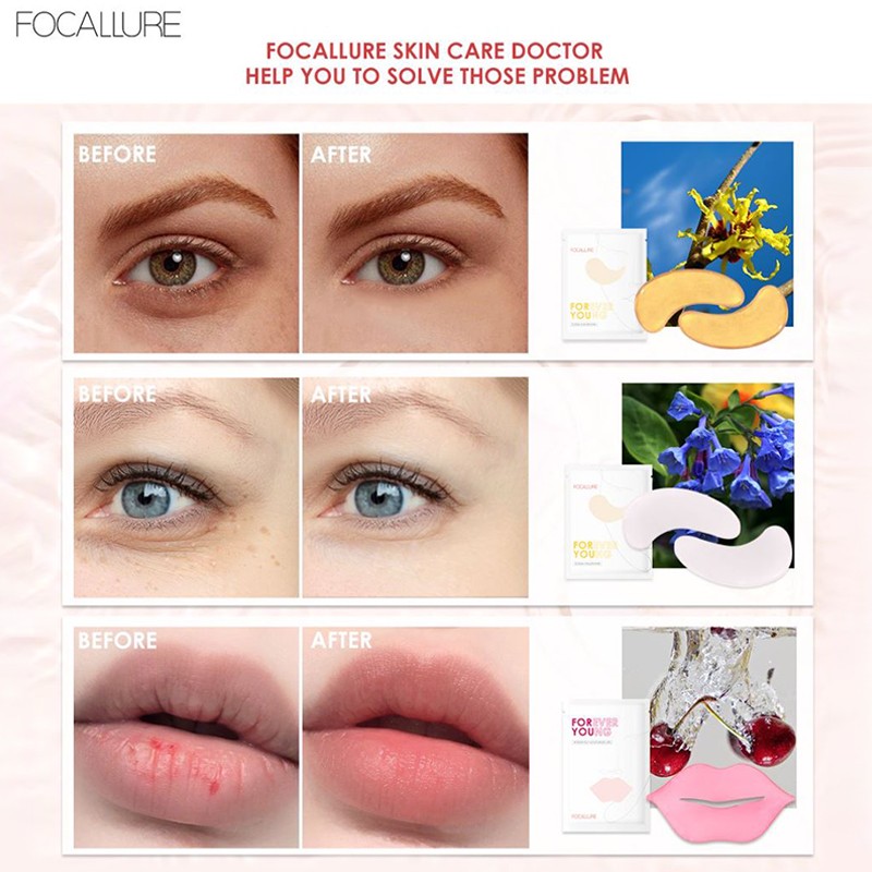 Mặt Nạ Môi Collagen Vitamin E Tẩy Tế Bào Chết Chống Nứt Nẻ Focallure | BigBuy360 - bigbuy360.vn