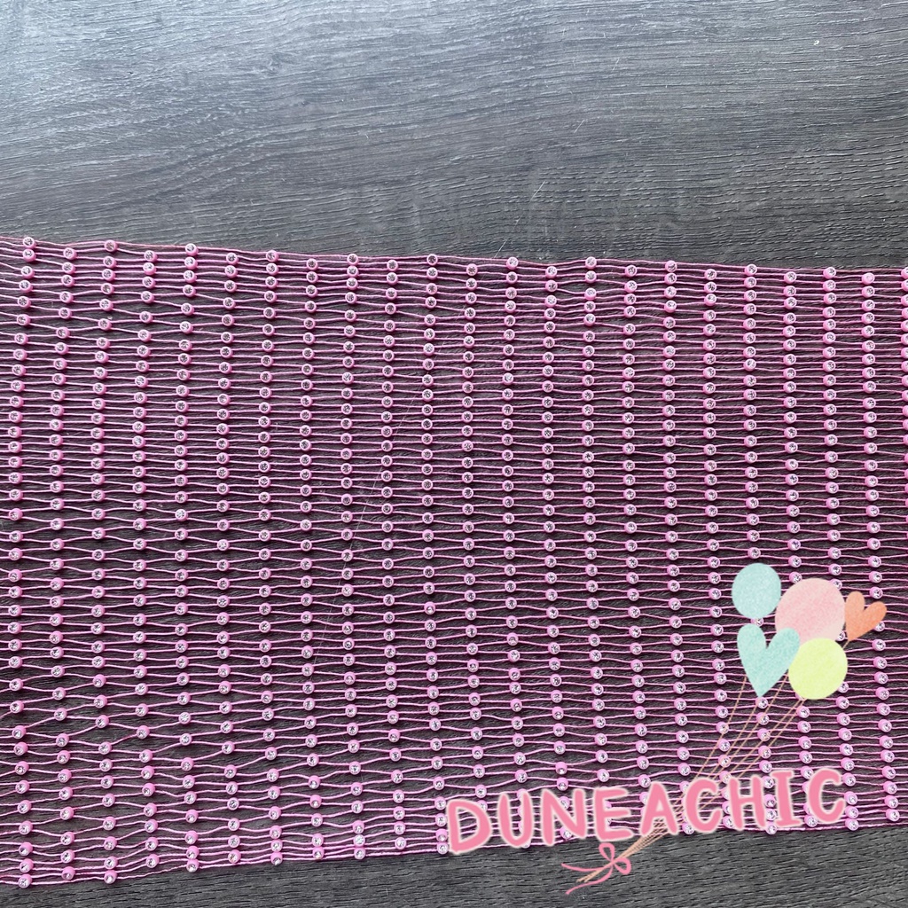 DUNEA Áo hai dây phối lưới lấp lánh quyến rũ cho nữ