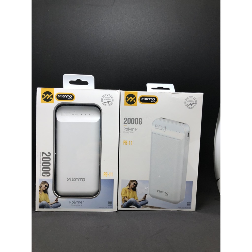 Pin sạc dự phòng PB-11 YIXNTO dung lượng chuẩn 20000mAh - Hàng chính hãng