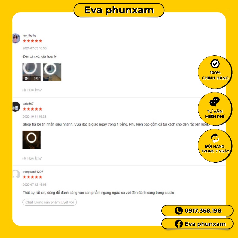 Đèn Led Livestream 45CM HQ18 chính hãng công suất lớn - Đèn Livestream hỗ trợ chụp ảnh quay clip kèm chân thép 2 mét