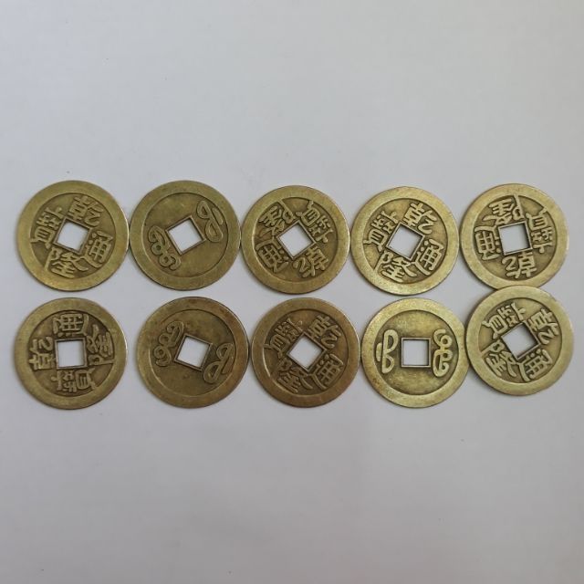 Combo 10 đồng xu may mắn _ quà tặng phong thủy ý nghĩa đầu năm | BigBuy360 - bigbuy360.vn