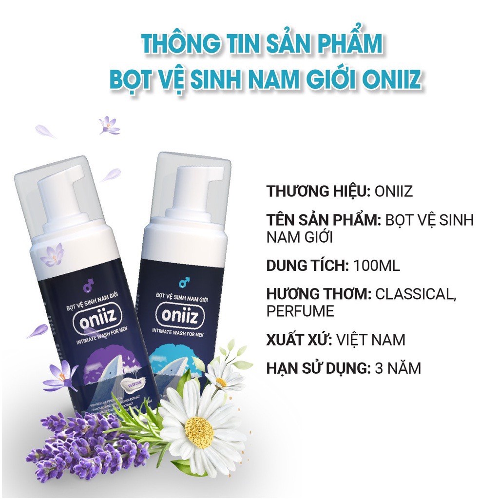 Dung dịch vệ sinh nam Oniiz chai 100ml