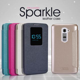Bao da lg g2/ d802 chính hãng nillkin sparkle