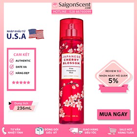 Xịt Thơm Toàn Thân Bath &amp; Body Works Fine Fragrance Mist – Japanese Cherry Blossom ( 236mL )