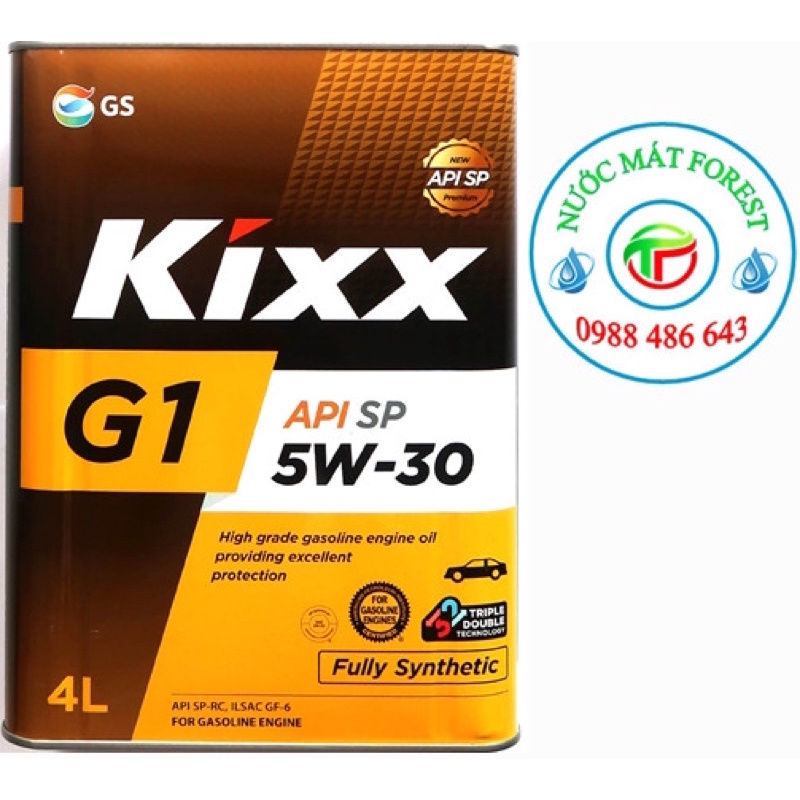 DẦU NHỚT KIXX G1 5W30 API SP 4Lit ( dầu tổng hợp )