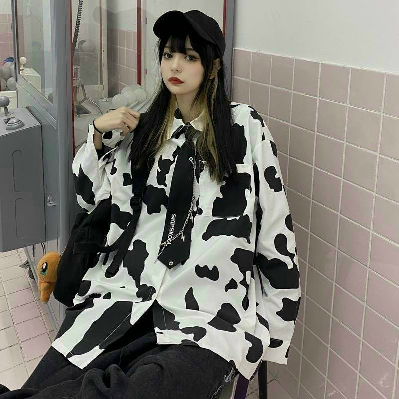 Áo Sơ Mi Bò Sữa Kiểu Mới Tay Dài Phối Cà Vạt Trước Sang Trọng TTSLA0698