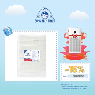 Bông y tế cắt miếng Bông Bạch Tuyết 5cmx5cm 1kg