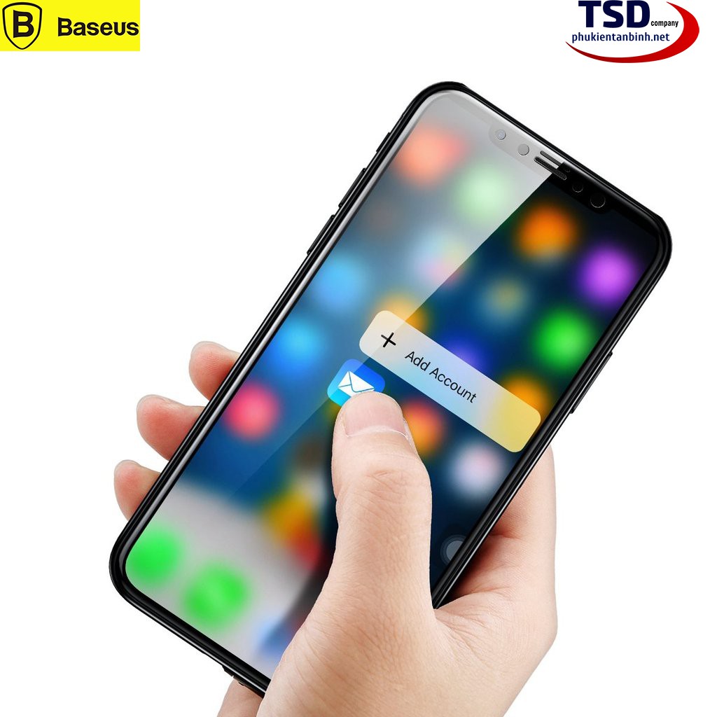 Kính Cường Lực iPhone X / XR / XS / XS MAX / 11 / 11 PRO / 11 PRO MAX Full Màn Hình Chính Hãng Baseus