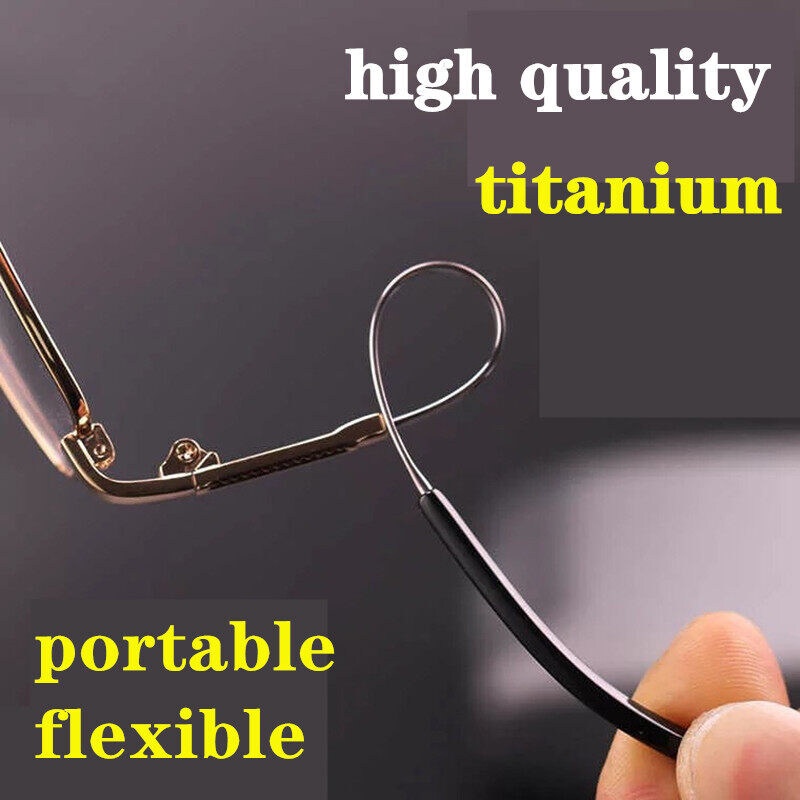 Kính Đọc Sách Bảo Vệ Bằng Titan Kim Loại Chống Tia UV Dễ Nhìn Xa Gần
